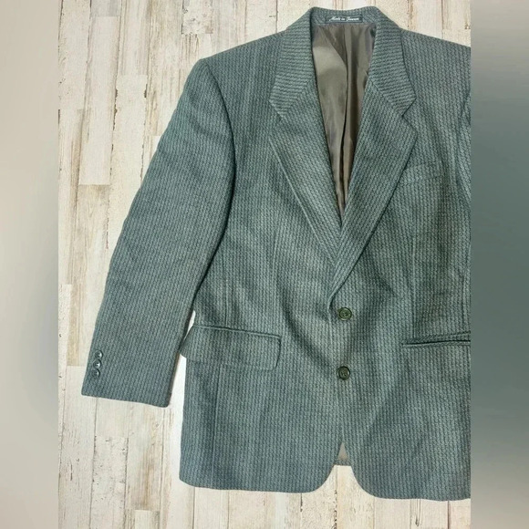 Pierre Balmain Wool Alpaca Blazer Jacket Green Size 39S - Picture 3 of 11